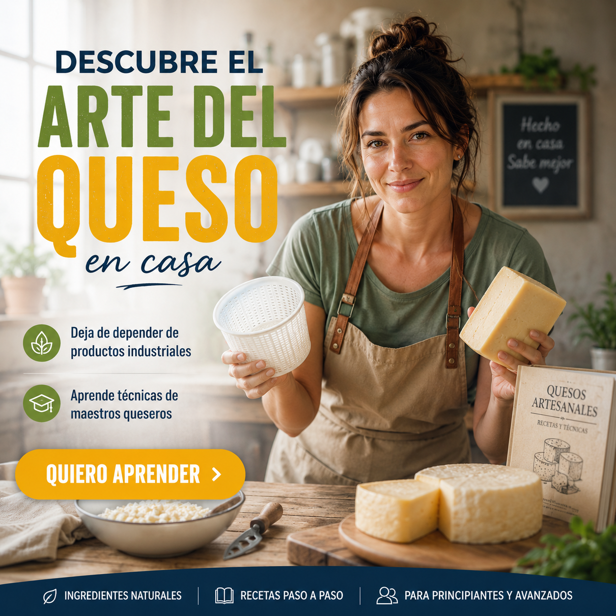 Aprende a hacer queso